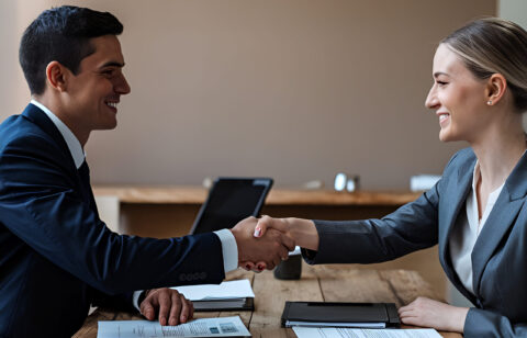 man-woman-shaking-hands-with-man-shaking-hands